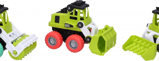 Műanyag lendkerekes kombájn 14 cm