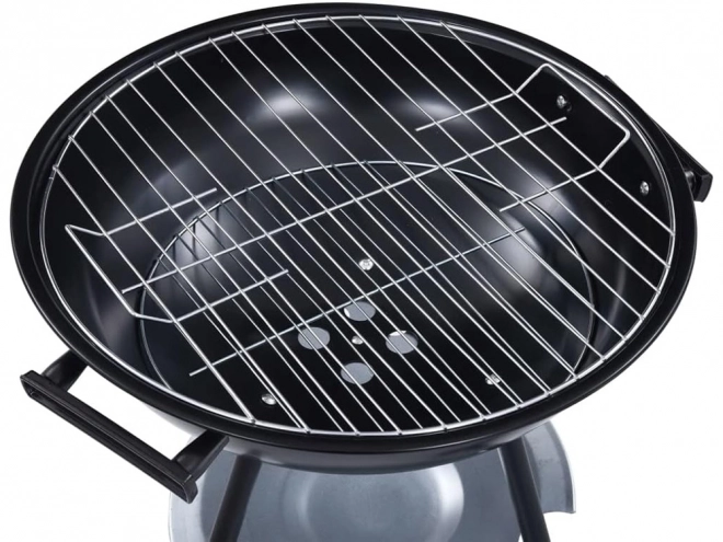 Kerti faszenes grill kerekekkel és fedéllel