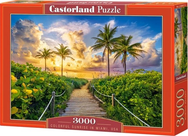 Colorful sunrise Miamiban 3000 darabos puzzle