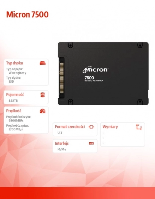Micron 7500 SSD 1920GB NVMe