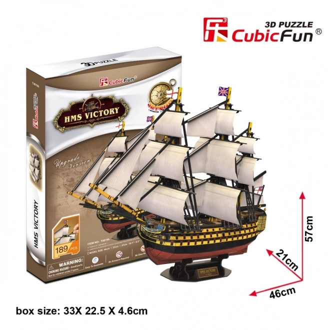 HMS Victory 3D puzzle vitorláshajó