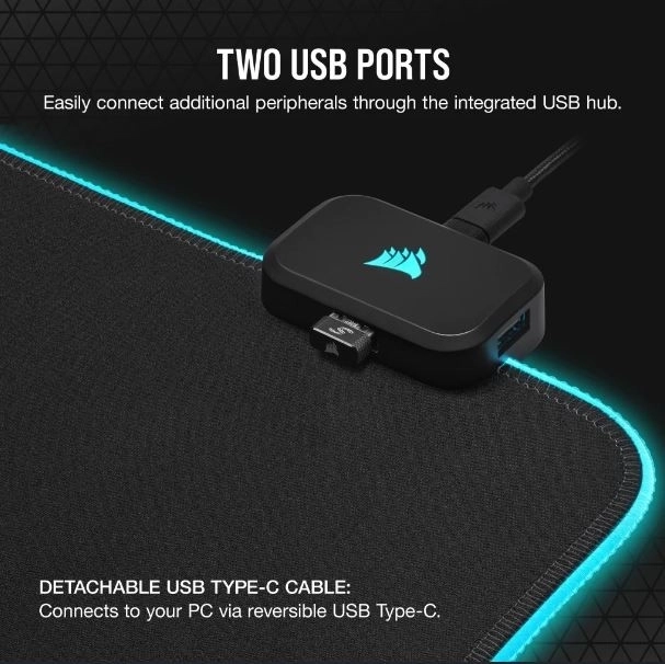 Rgb gaming egérpad XXXL világítással