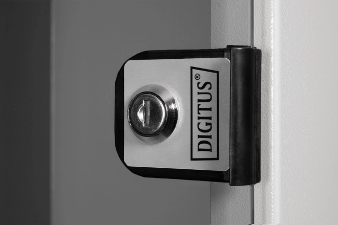 Digitus falra szerelhető rack szekrény 4U szürke