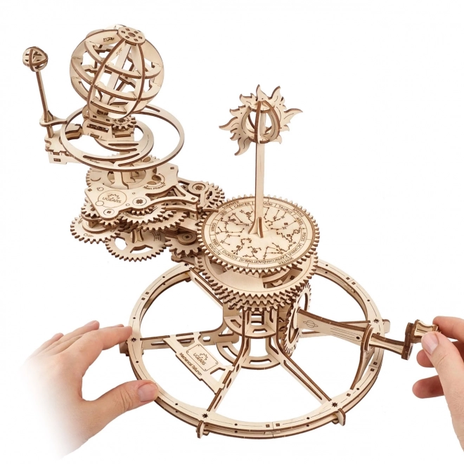 Ugears 3D mechanikus fa puzzle Tellúrium