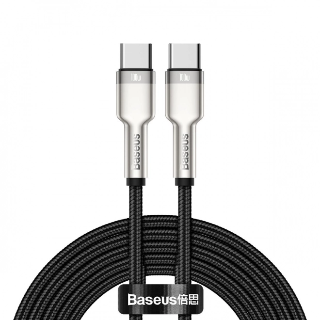 Baseus cafule USB-C - USB-C gyors töltőkábel, 100W, 2m, fekete