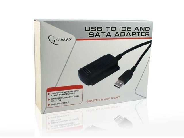 USB 2.0 IDE/SATA adapter tápegységgel