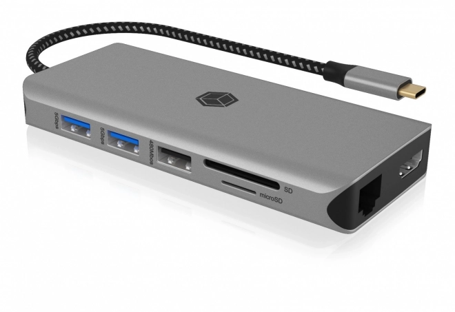 Icy Box 12 az 1-ben USB-C dokkolóállomás 100W PD-vel