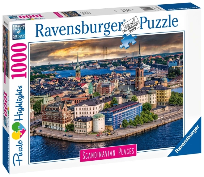 Ravensburger puzzle 1000 darab - skandináv város látképe