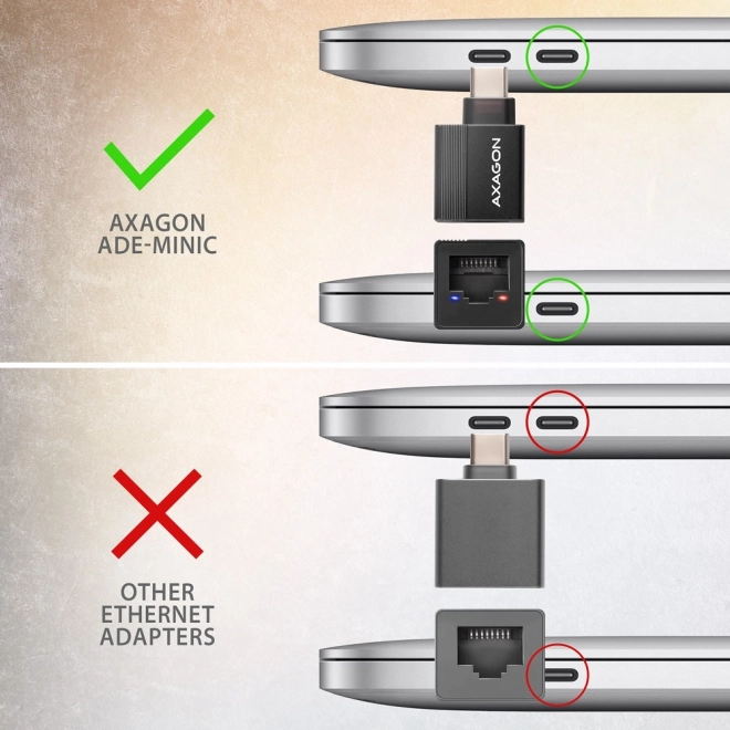 Külső AXAGON USB-C ethernet adapter