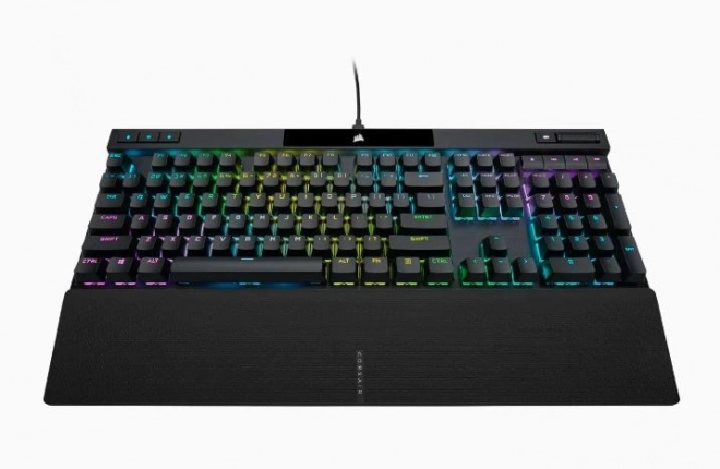 Opcionális-mechanikus CORSAIR K70 RGB Pro billentyűzet fekete PBT billentyűsapkákkal