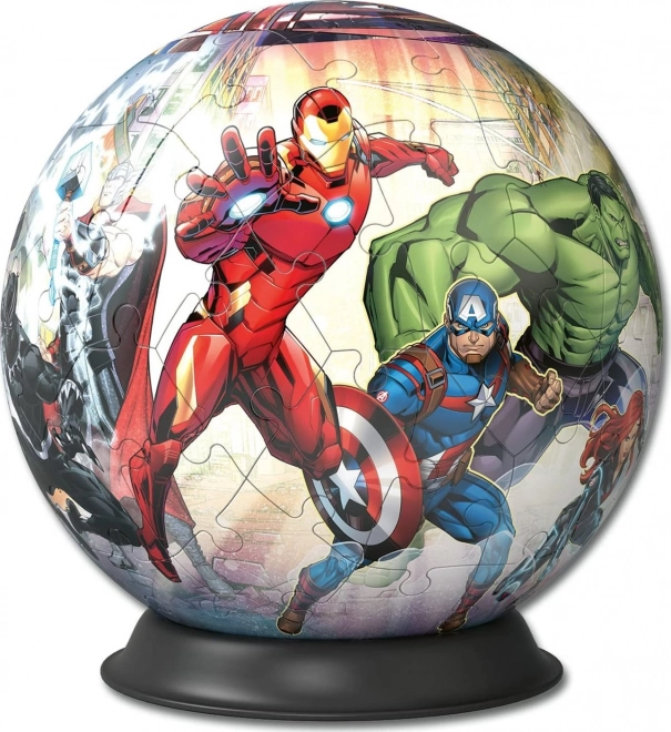 ravensburger 3d puzzlelabda marvel: avengers 73 darabos