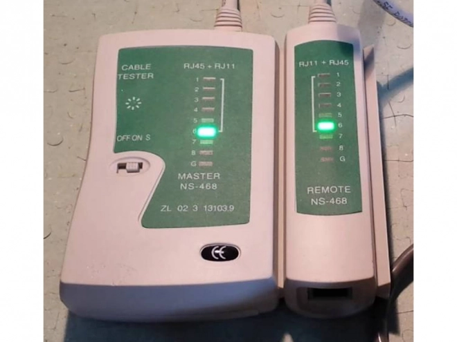 Hálózati kábel teszter RJ45 RJ11 LED kijelzővel