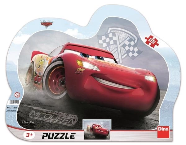Dino Puzzle Verdák 3: Villám McQueen - 25 darabos