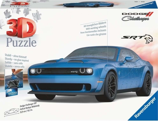 Ravensburger 3D puzzle Dodge Challenger SRT Hellcat sporautó