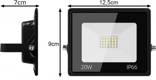 Kültéri LED reflektor 20W 6000K vízálló IP66