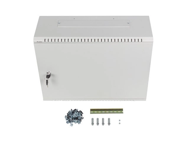 Niskoprofilú Rack Szerverszekrény 19" 4U+3U Szürke