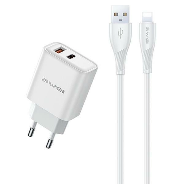 Awei gyors töltő és kábel iPhone készülékhez