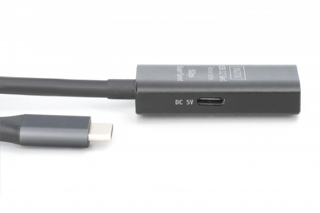 Aktív USB 3.2 Gen1 5Gbps USB-C - USB-A hosszabbító kábel, 5m