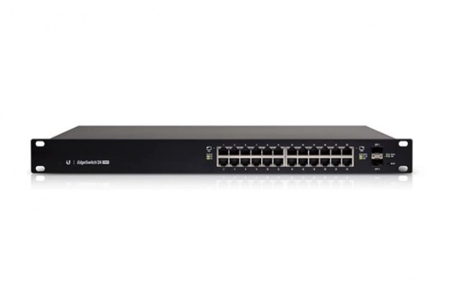 Edgeswitch 24 portos PoE hálózati switch 2xSFP-vel