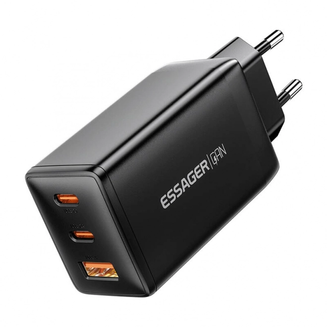 Essager fekete 67W USB töltő