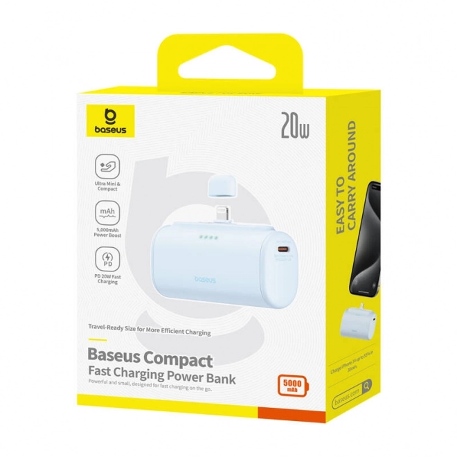 Baseus kompakt IP Powerbank 5000mAh 20W kék
