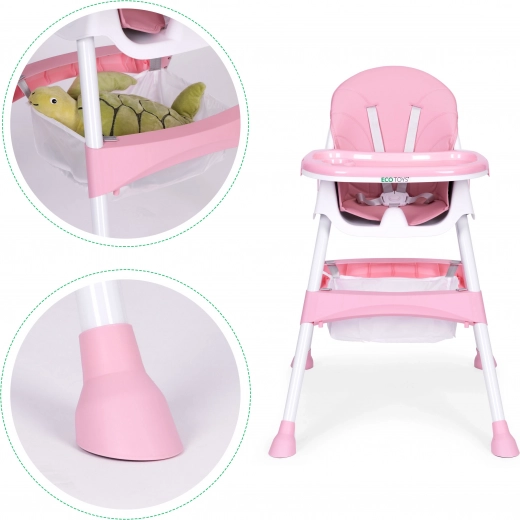 Tároló kosár és összecsukható kialakítás