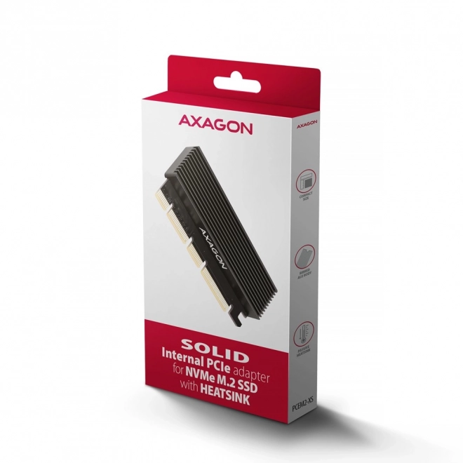 PCIE M.2 NVMe adapter hűtőbordával