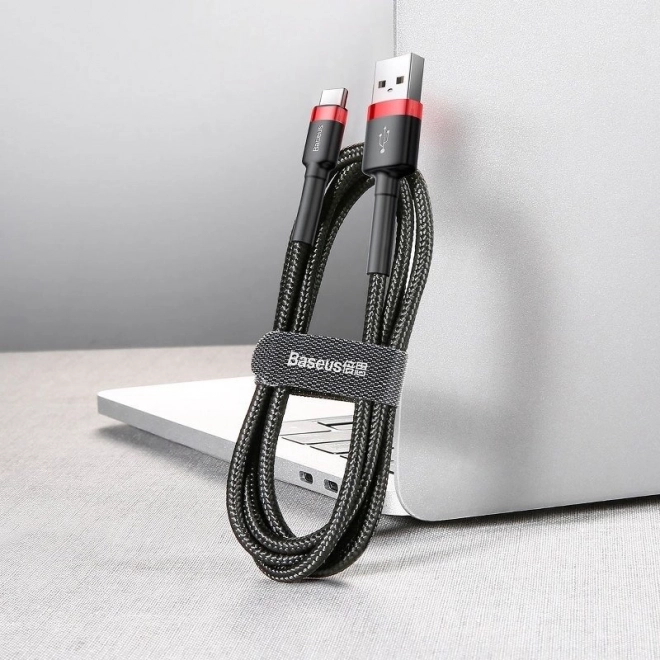 Baseus cafule usb-c kábel - fekete-piros