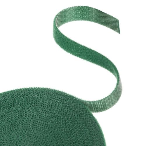 Gardlov zöld textil szalag kapoccsal és hurkolással 5m