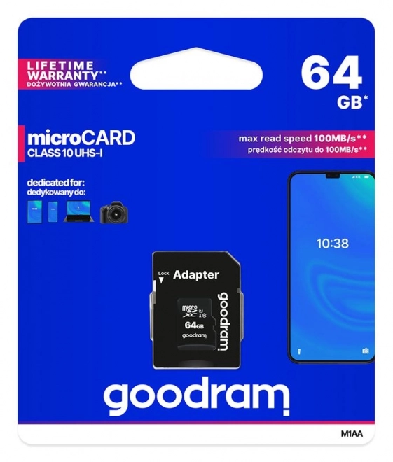 Goodram 64GB microSD memóriakártya