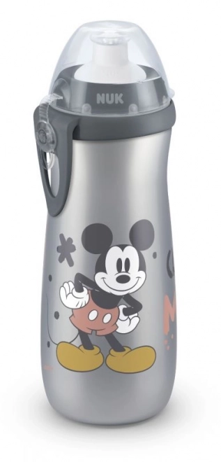 Nuk sportos Mickey Mouse kupak, 450 ml, szürke