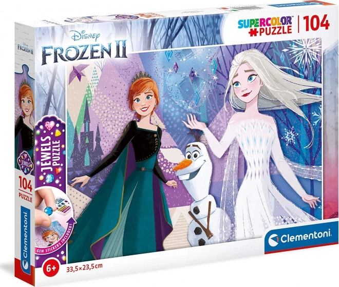 Frozen 2: Nővérek ékszer puzzle 104 darabos