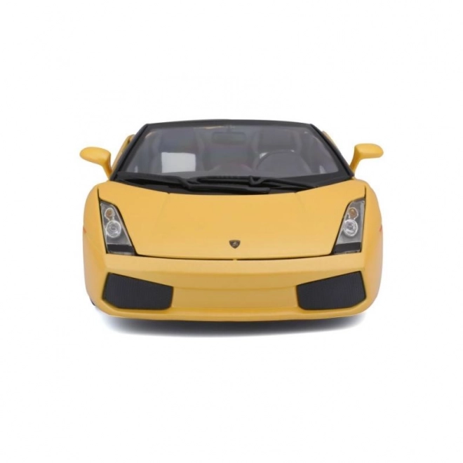 Bburago lamborghini gallardo spyder fémmodell sárga 1:18