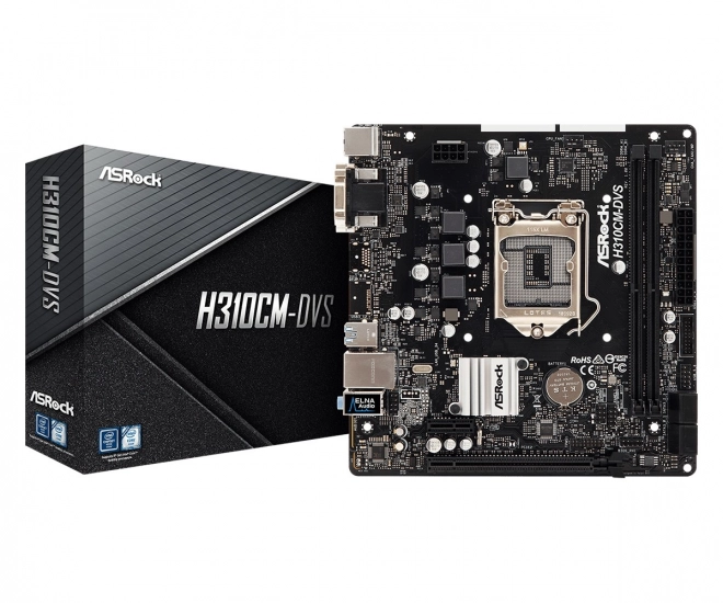 H310CM-DVS alaplap s1151 2DDR4 DVI/DSUB/USB3.1 uATX