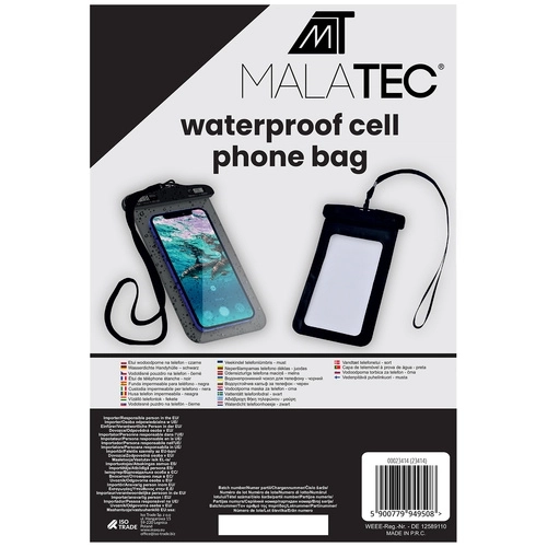 Vízálló telefon tok fekete