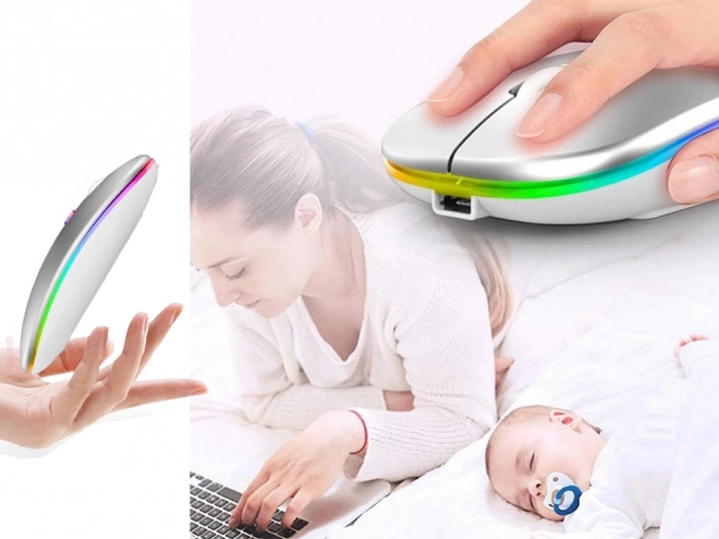Slim vezeték nélküli optikai egér PC-hez
