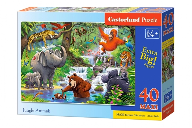 castorland dzsungel állatai 40 darabos maxi puzzle