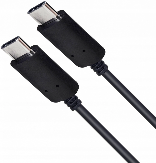 Fekete szilikon USB C - USB C kábel, 3m