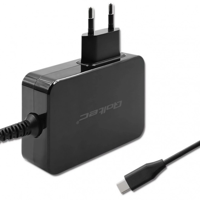 Qoltec Gan Power Pro fekete USB-C töltő