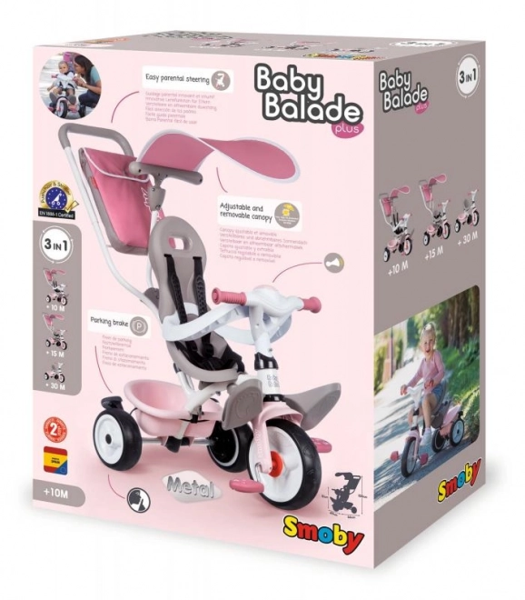 Baby balade plus rózsaszín kismotor