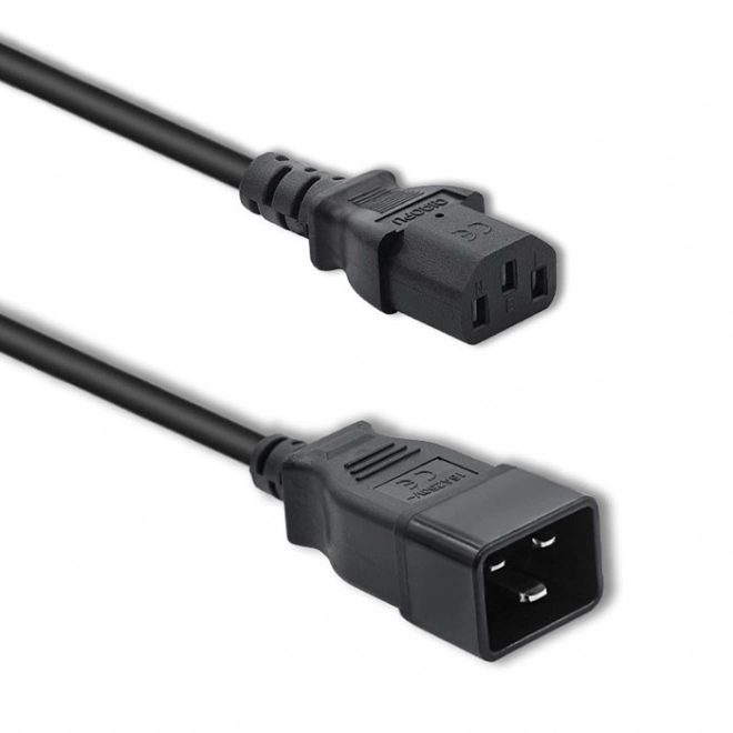 Tápkábel UPS-hez C20/C13 csatlakozóval 1,2m