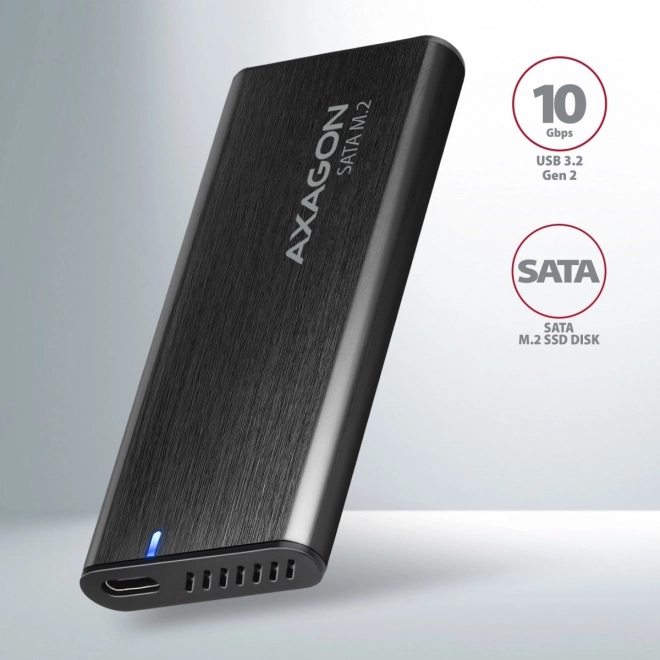 Axagon alumínium külső SSD ház USB-C csatlakozással