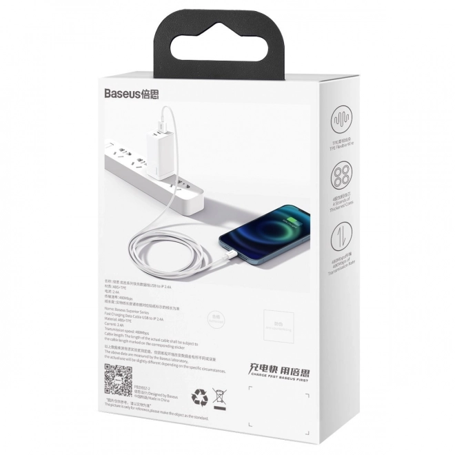 Baseus gyors töltésű USB-Lightning kábel 1,5m