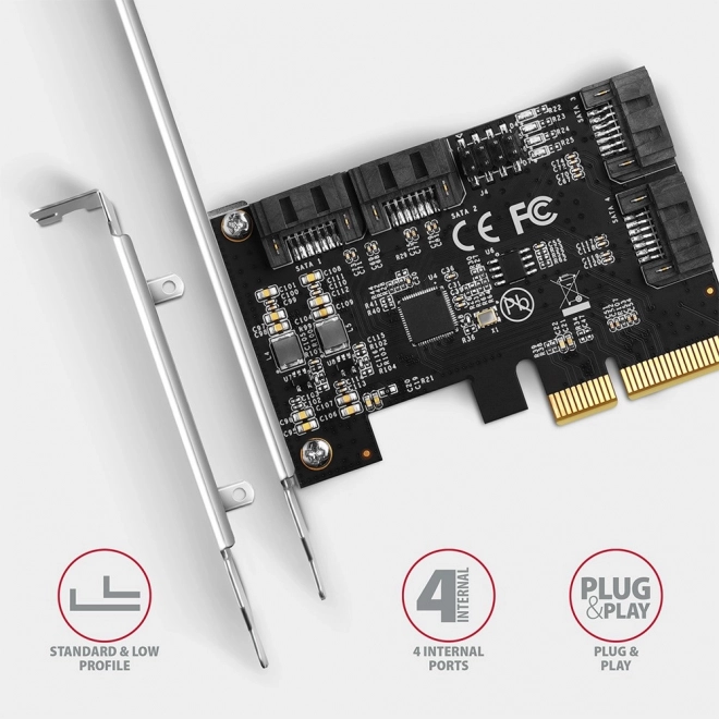 PCIe 4-port SATA vezérlő