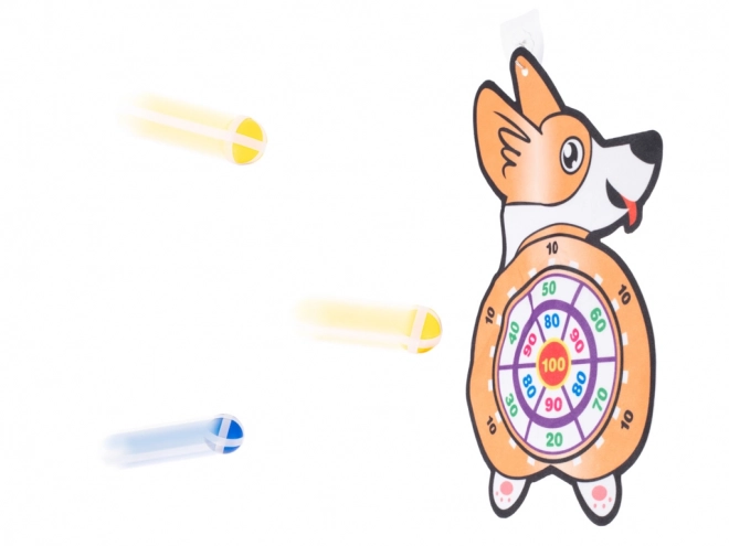 Gyerekjáték Corgi céltábla száraz labdákkal