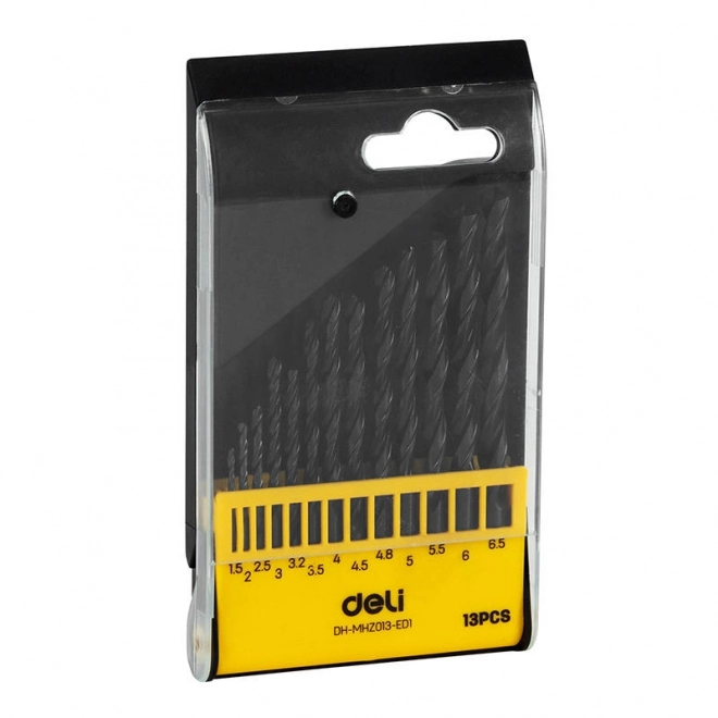 Deli Tools gyorsacél fúrószár készlet 13 db