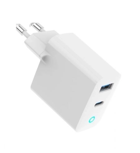 2-portos gyors töltő USB 30W GaN LED fehér