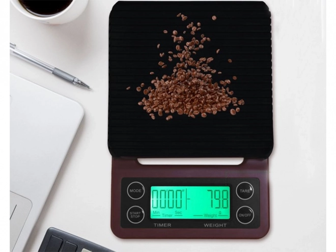 Elektronikus kávémérleg 5 kg kapacitással