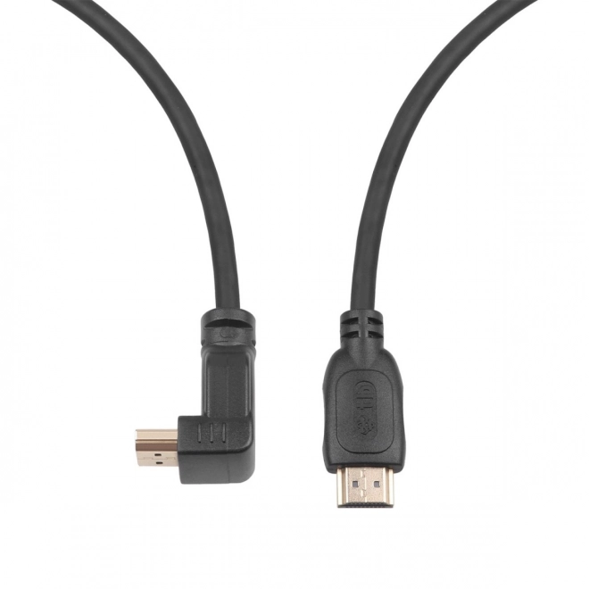 Aranyozott HDMI kábel 2.0 verzió, 1.8 m szögletes