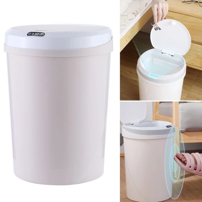 Automatikus szemetes intelligens érzékelővel 16 l – Rózsaszín